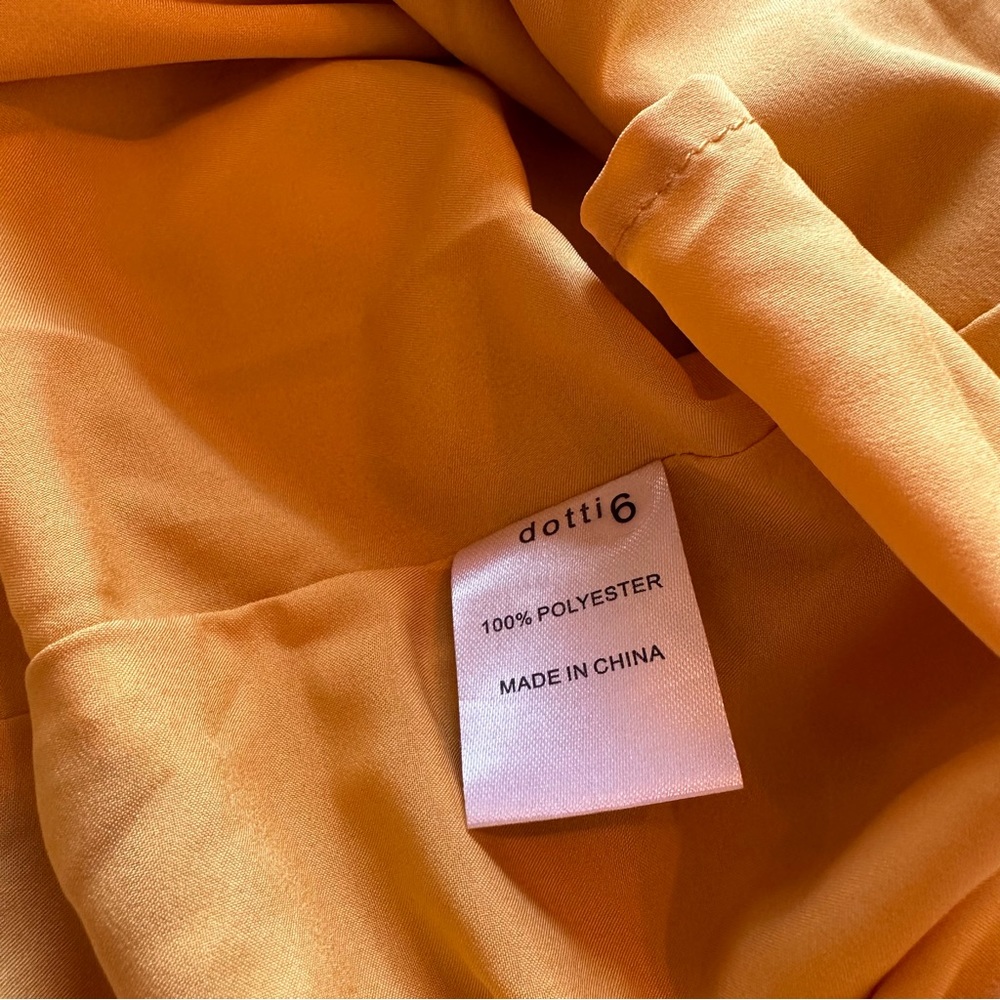 Dotti Size 6 Yellow Ruffle Dress Soft Spring - Picture 5 of 7